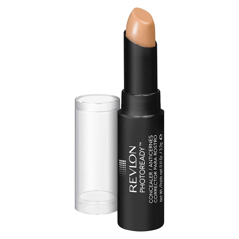 Concealer Stick by Revlon, PhotoReady Face Makeup for All Skin Types, Longwear Medium- Full Coverage with Creamy Finish, Lightweight Formula, 003 Light Medium, 0.11 Oz