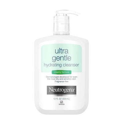 Neutrogena Oil-Free Daily Facial Moisturizer for Sensitive Skin, Ultra-Gentle & Lightweight Moisturizers Free of Fragrances & Dyes, 4 fl. oz