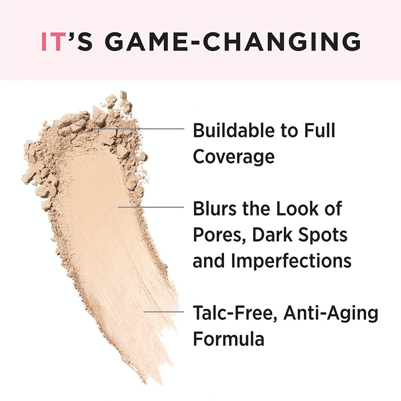 IT Cosmetics CC+ Airbrush Perfecting Powder Foundation - Buildable Full Coverage Of Pores & Dark Spots