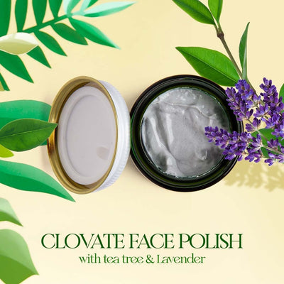Clovate Face Polish & Scrubs with Deeply Exfoliating Formula 50g for Women