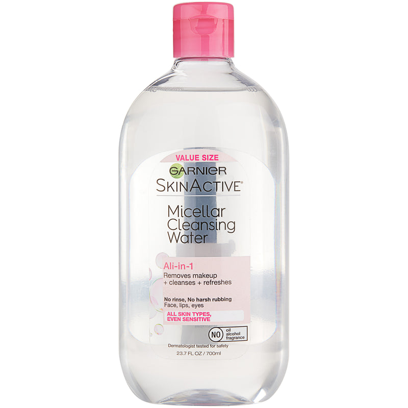 Garnier SkinActive Micellar Cleansing Water All-in-1 Face Wash, 23.7 fl oz