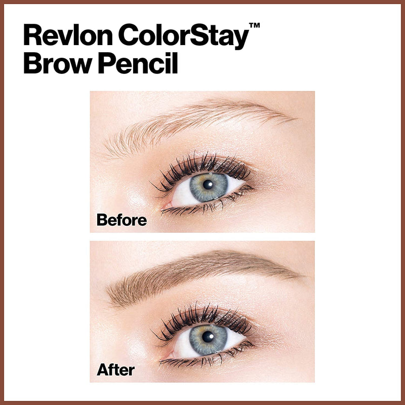 Eyebrow Pencil by Revlon, Colorstay Eye Makeup with Eyebrow Spoolie
