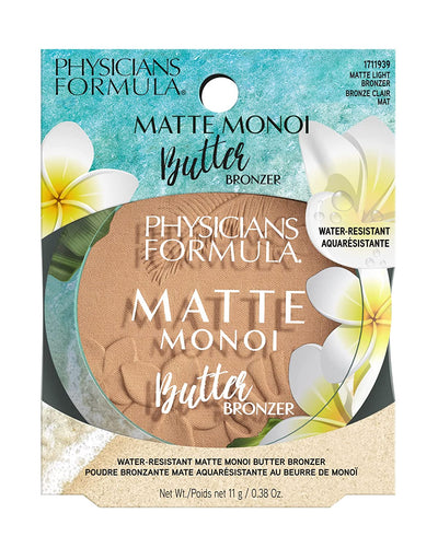 Physicians Formula Matte Monoi Butter Bronzer Matte Bronzer Powder Face Makeup, Dermatologist Tested, Bronzer