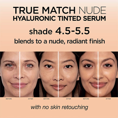 L'Oreal Paris True Match Nude Hyaluronic Tinted Serum Foundation with 1% Hyaluronic acid