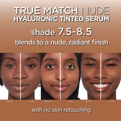 L'Oreal Paris True Match Nude Hyaluronic Tinted Serum Foundation with 1% Hyaluronic acid