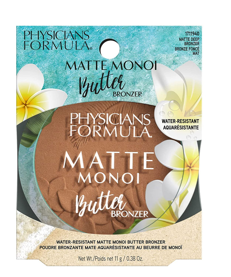 Physicians Formula Matte Monoi Butter Bronzer Matte Bronzer Powder Face Makeup, Dermatologist Tested, Bronzer