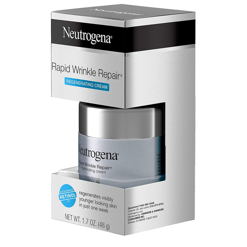 Neutrogena Rapid Wrinkle Repair Face Oil Retinol Serum, Lightweight Anti Wrinkle Serum for Face, Dark Spot Remover for Face, Deep Wrinkle Treatment with Concentrated Retinol SA, 1.0 fl. oz