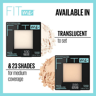 Maybelline New York Fit Me Matte + Poreless Pressed Face Powder Makeup