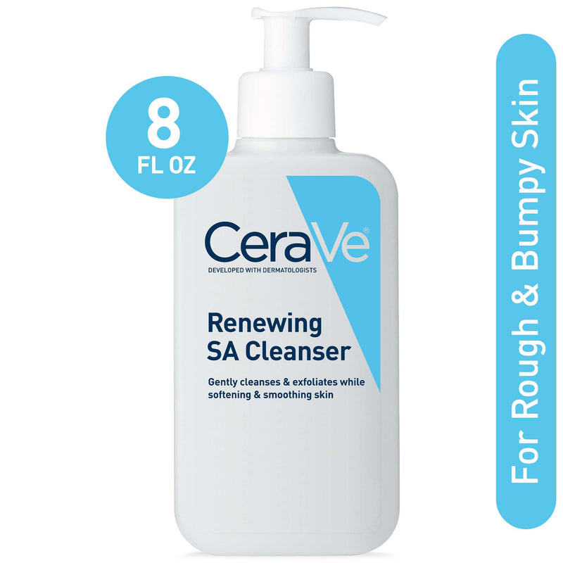 CeraVe Renewing SA Face Cleanser for Normal Skin, 8 fl oz