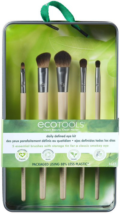 EcoTools® Daily Defined Eye Makeup Brush Kit, Travel Friendly