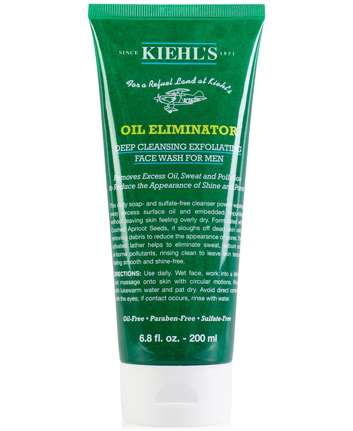 Oil Eliminator Deep Cleansing Exfoliating Face Wash For Men, 6.8-oz.