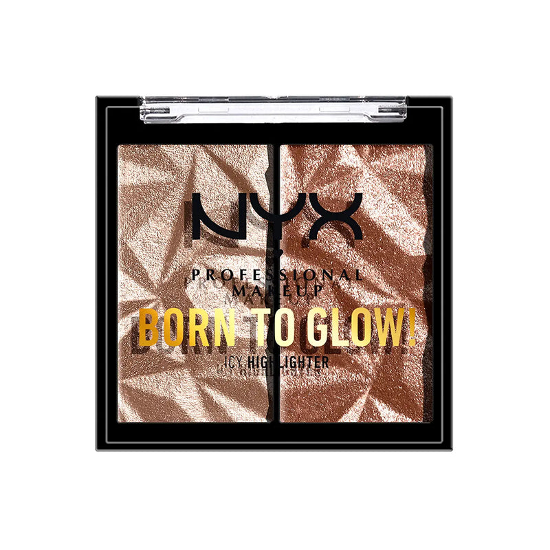 NYX PROFESSIONAL MAKEUP Born To Glow Icy Highlighter Duo - Bout The Bronze