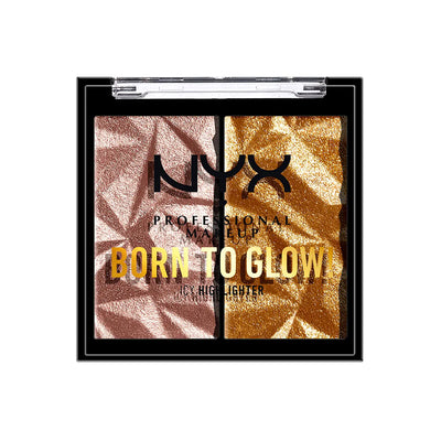 NYX PROFESSIONAL MAKEUP Born To Glow Icy Highlighter Duo - Bout The Bronze