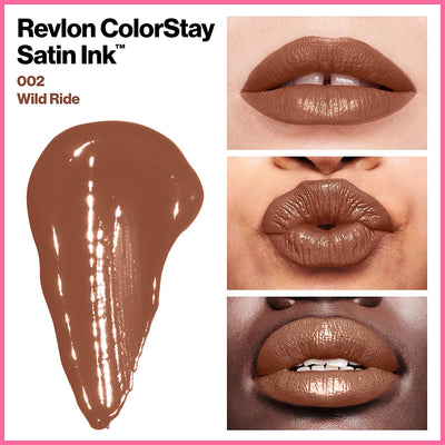 Revlon ColorStay Satin Ink Crown Jewels Liquid Lipstick, Longlasting & Waterproof Lipcolor, Moisturizing Creamy Formula Infused with Black Currant Seed Oil