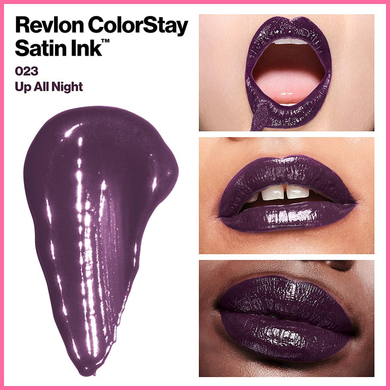 Revlon ColorStay Satin Ink Crown Jewels Liquid Lipstick, Longlasting & Waterproof Lipcolor, Moisturizing Creamy Formula Infused with Black Currant Seed Oil