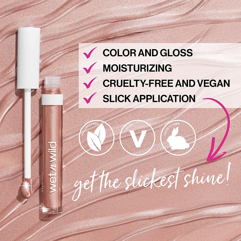 Wet n Wild Mega Slicks Lip Gloss | Long Lasting | Hyaluronic Acid | High Shine