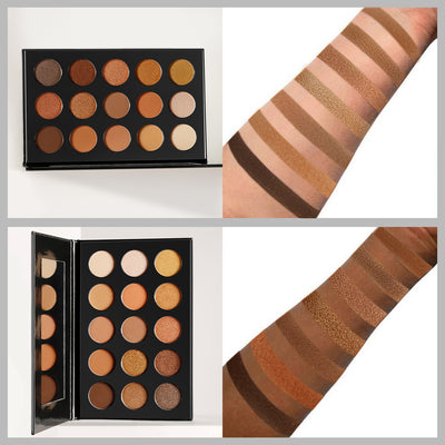 Nudes Gold Eyeshadow Palette Neutral Nake,DE'LANCI Brown Dark Eye Shadow Palette, Makeup for Hazel Eyes,Depth and Naked Smoky Look.Earth Warm Colors Matte and Shimmer Pigment,Sunset
