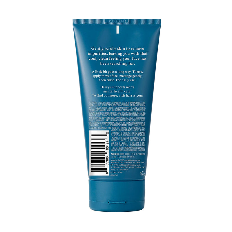 Harry’s Men’s Exfoliating Face Wash with Peppermint and Eucalyptus, 5.1 fl oz