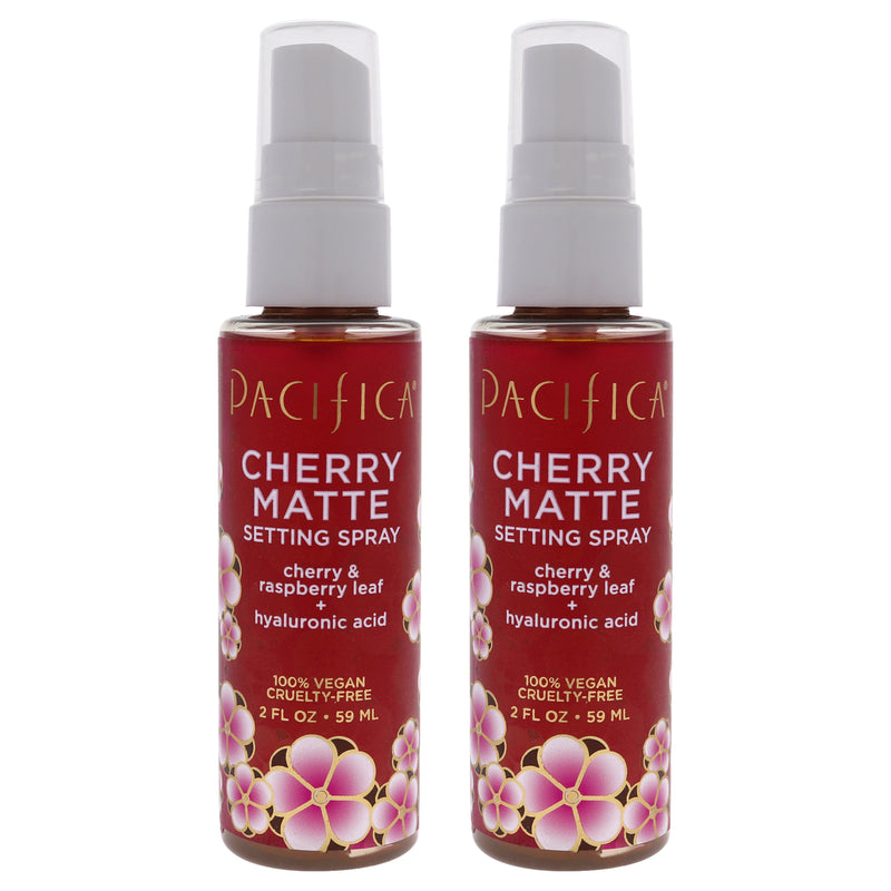 Pacifica Cherry Matte Setting Spray - Pack of 2, 2 oz