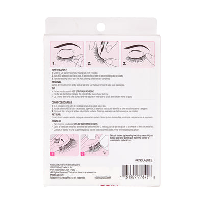 KISS Blowout False Eyelashes, Pompadour Multipack Lashes (5 Pairs)