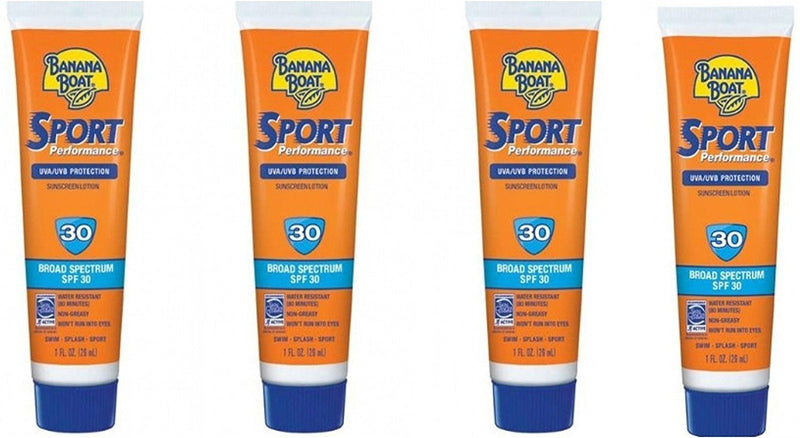 Banana Boat Sport Sunscreen SPF 30 travel size 1 oz (case of 24) Performance Broad Spectrum Sun Care Lotion