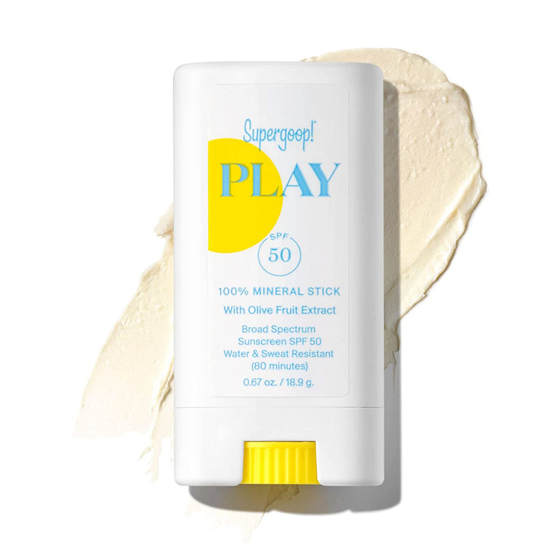 Supergoop PLAY 100 Mineral Stick SPF 50 with Olive Fruit Extract 0.67 oz.