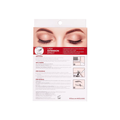 KISS Lash Couture DIY Faux Eyelash Extension Kit, 50 Cluster Eyelashes
