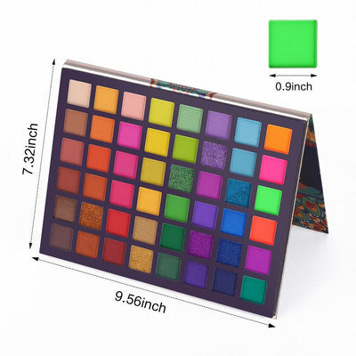 UCANBE Exotic Flavors Eyeshadow Makeup Palette 48 Eye Shadows High Pigmented Rainbow Matte Shimmer Glitter Pallet Set