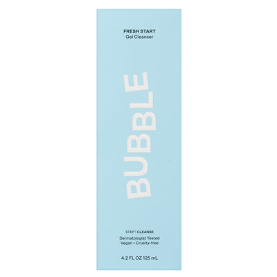 Bubble Skincare Fresh Start Gel Facial Cleanser, For All Skin Types, 4.2 fl oz