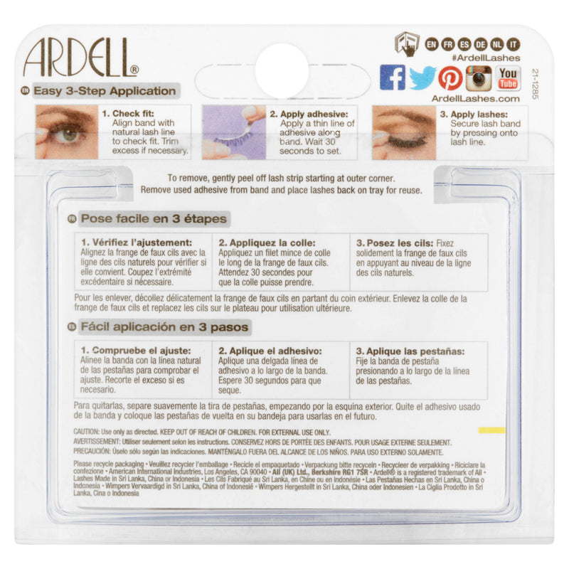 (2 Pack) Ardell False Eyelashes, 110 Black