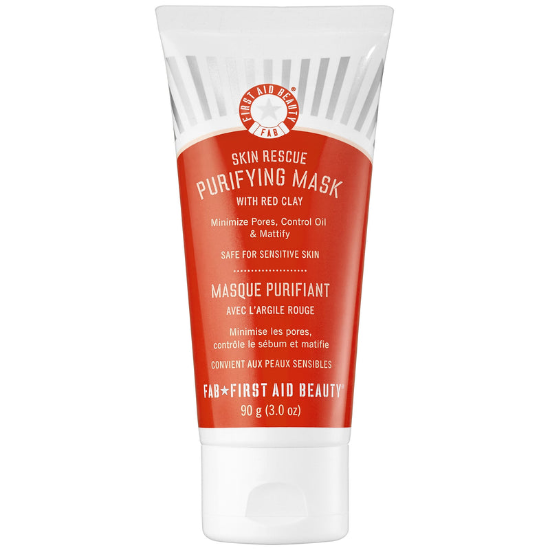 First Aid Beauty Skin Rescue Purifying Face Mask With Red Clay, 3 Oz