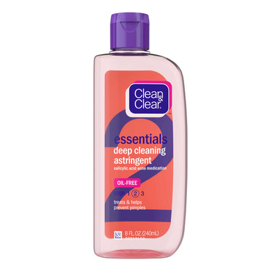 Clean & Clear Essentials Oil-Free Deep Cleaning Astringent, 8 fl oz
