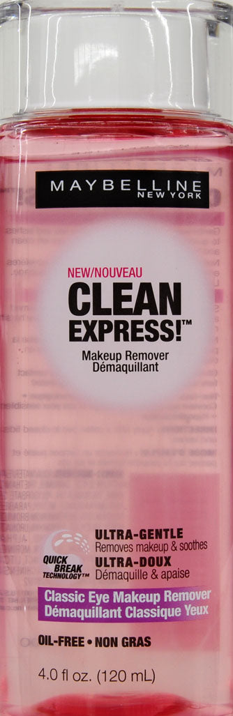Maybelline New York Clean Express! Classic Eye Makeup Remover, 4 Fl. Oz.