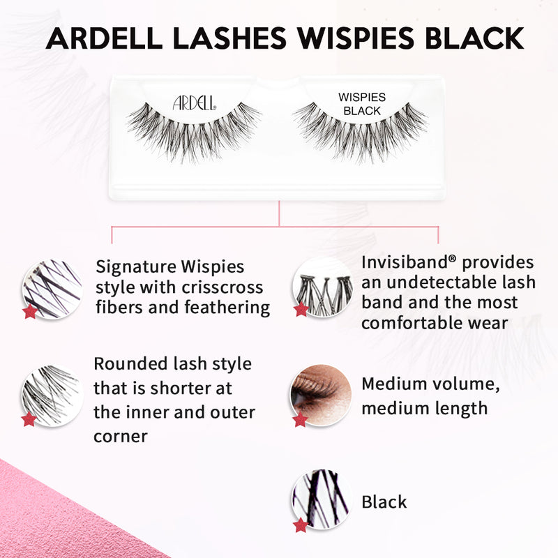 Ardell Wispies False Eyelashes, 5 pairs