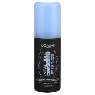 L'Oreal Paris Infallible Pro-Spray and Set Make-Up Oil-Free Setting Spray, 3.4 fl oz