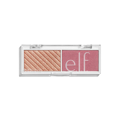 e.l.f. Cosmetics Bite-Size Face Duo, Highlighter, Bronzer & Blush Palette, Highly Pigmented