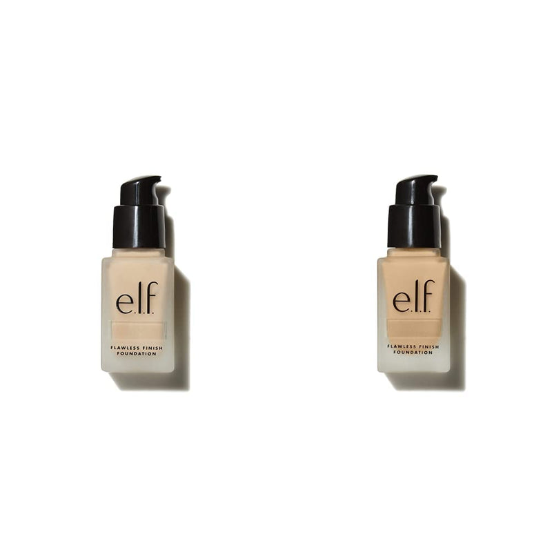 e.l.f. Flawless Finish Foundation, Lightweight & Medium Coverage, Semi-Matte Finish